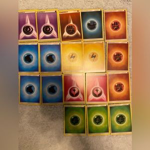 Pokémon energy cards. 18 cards. Good condition.